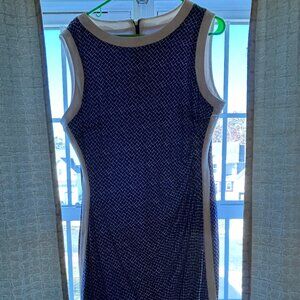 Chaps Geometric Patterned Dress
